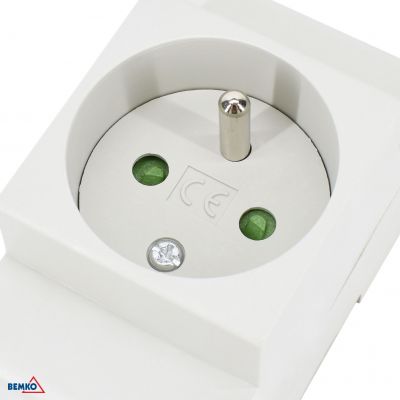 Gniazdo modułowe na szynę TH35 16A A17-FS16 BEMKO (A17-FS16)